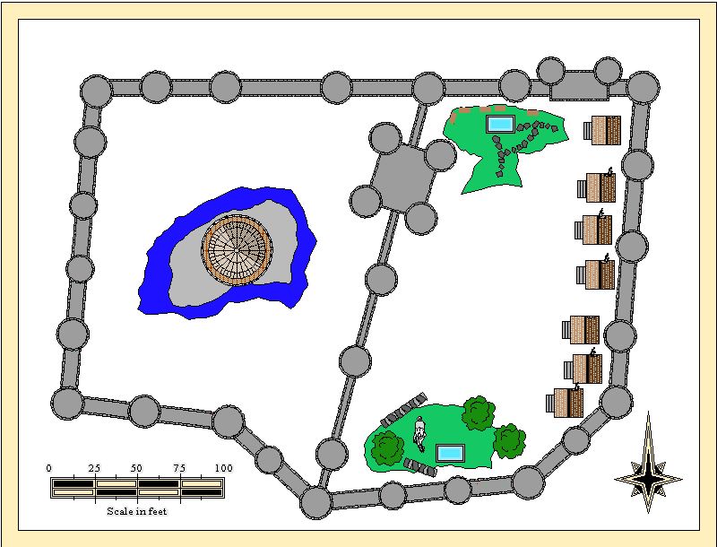 large map of Castle G, 800 x 610